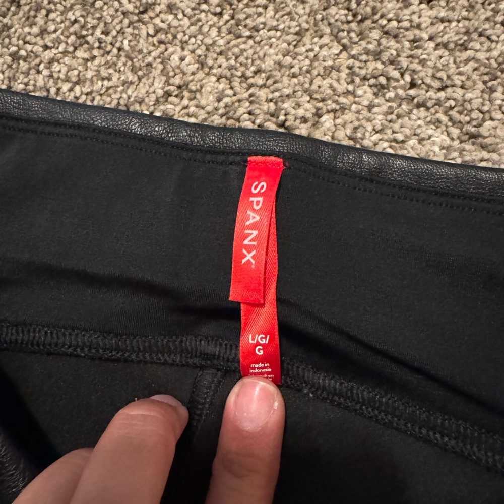 Spanx Perfect Leather Split Hem Pant - image 2